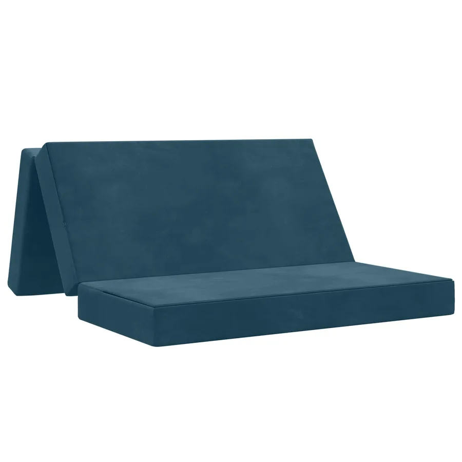 Canapé-lit pliable 120 x 67 x 45 cm Bleu - 2