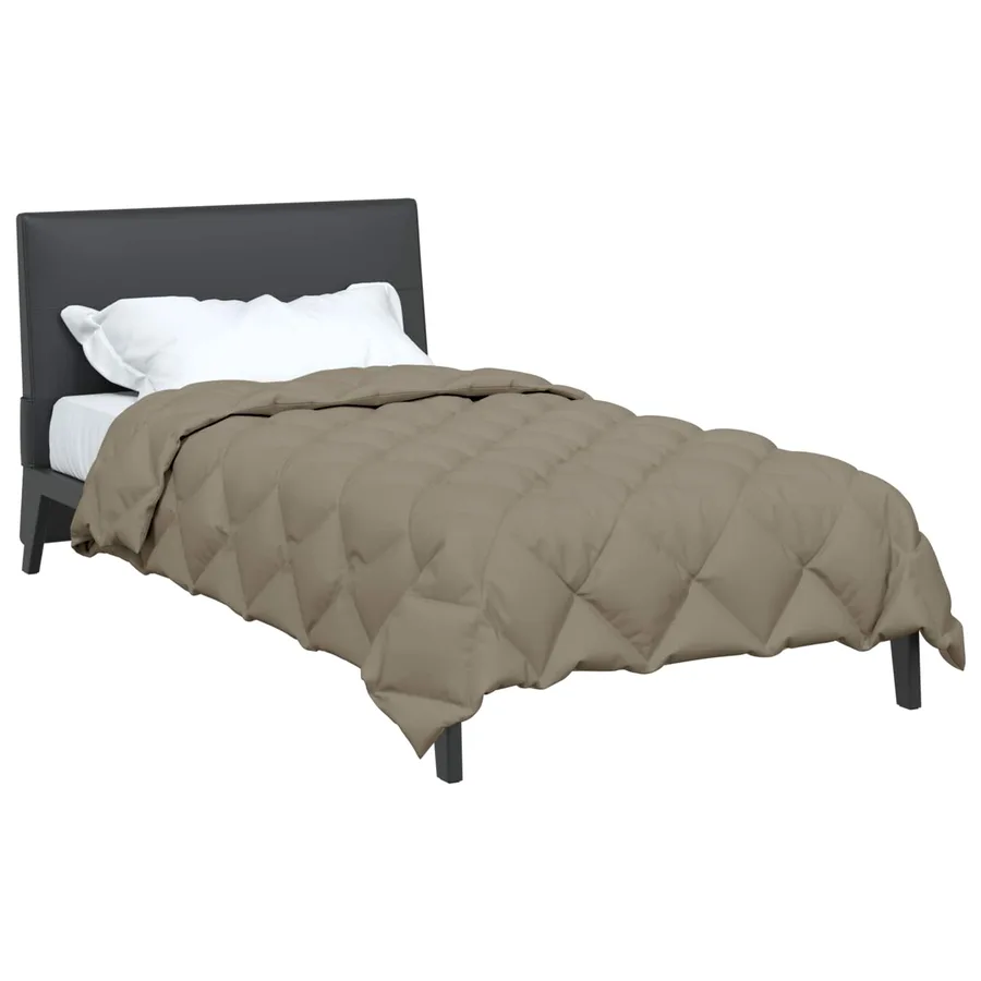 Duvet d'hiver Gris clair 135 x 220 cm Microfibre - 3