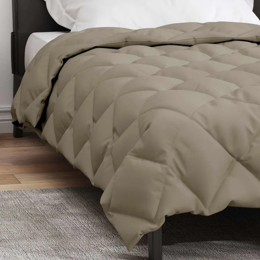 Duvet d'hiver Gris clair 135 x 220 cm Microfibre - 4