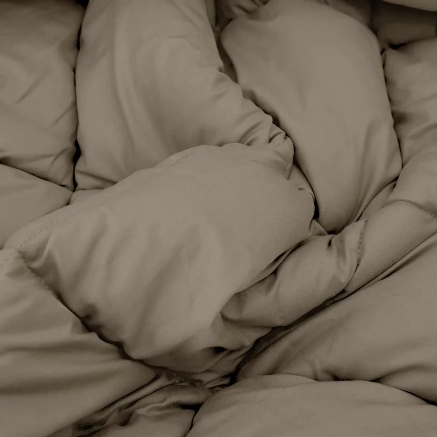 Duvet d'hiver Gris clair 135 x 220 cm Microfibre - 6