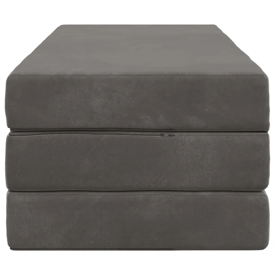 Canapé-lit pliable 120 x 67 x 45 cm Gris foncé - 4