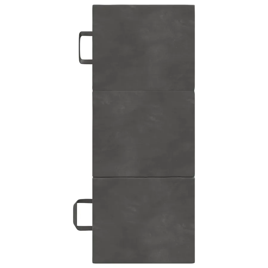 Canapé-lit pliable 90 x 67 x 45 cm Gris foncé - 6