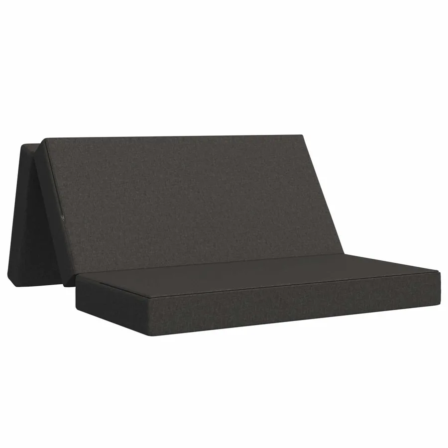 Canapé-lit pliable 120 x 67 x 45 cm Gris foncé - 2