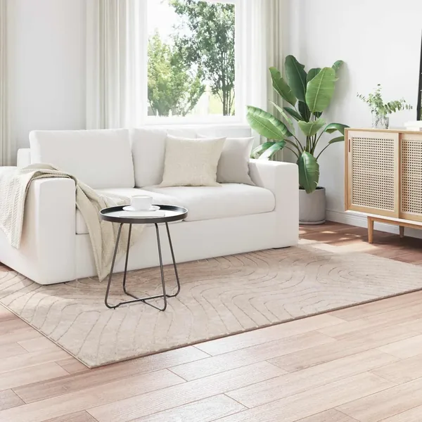 Tapis de surface PALMERAS Beige 140 x 200 cm Polyester