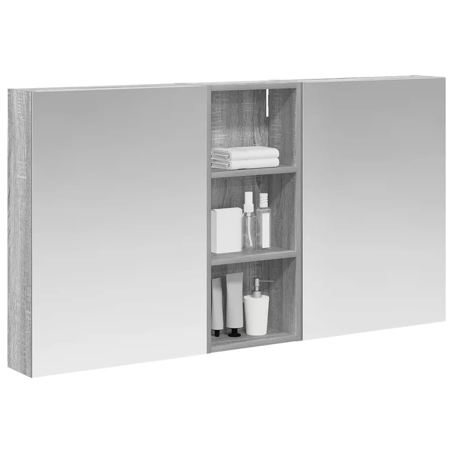 Ensemble de Meubles de Salle de Bain 3 pcs 130 x 14,5 x 70 cm - 3