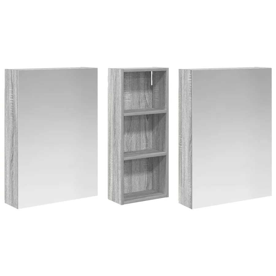 Ensemble de Meubles de Salle de Bain 3 pcs 130 x 14,5 x 70 cm - 5
