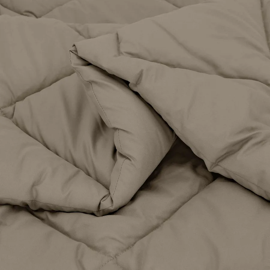 Duvet d'hiver Gris clair 155 x 220 cm Microfibre - 5