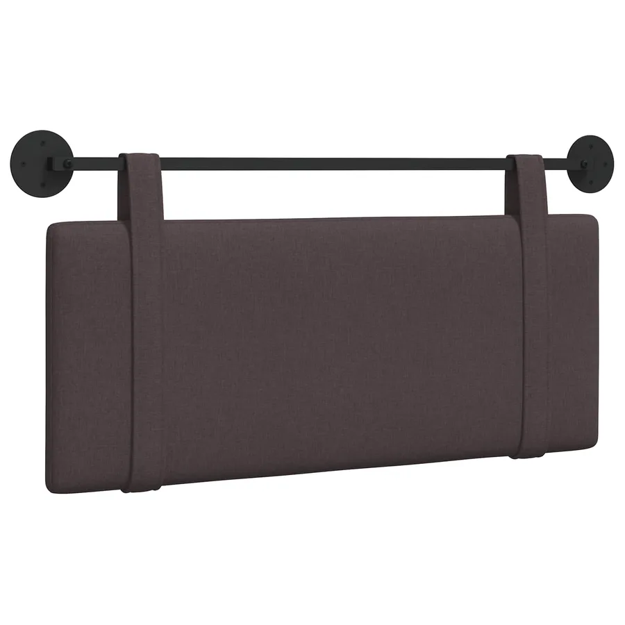 Tête de lit suspendue Marron foncé Tissu - 2