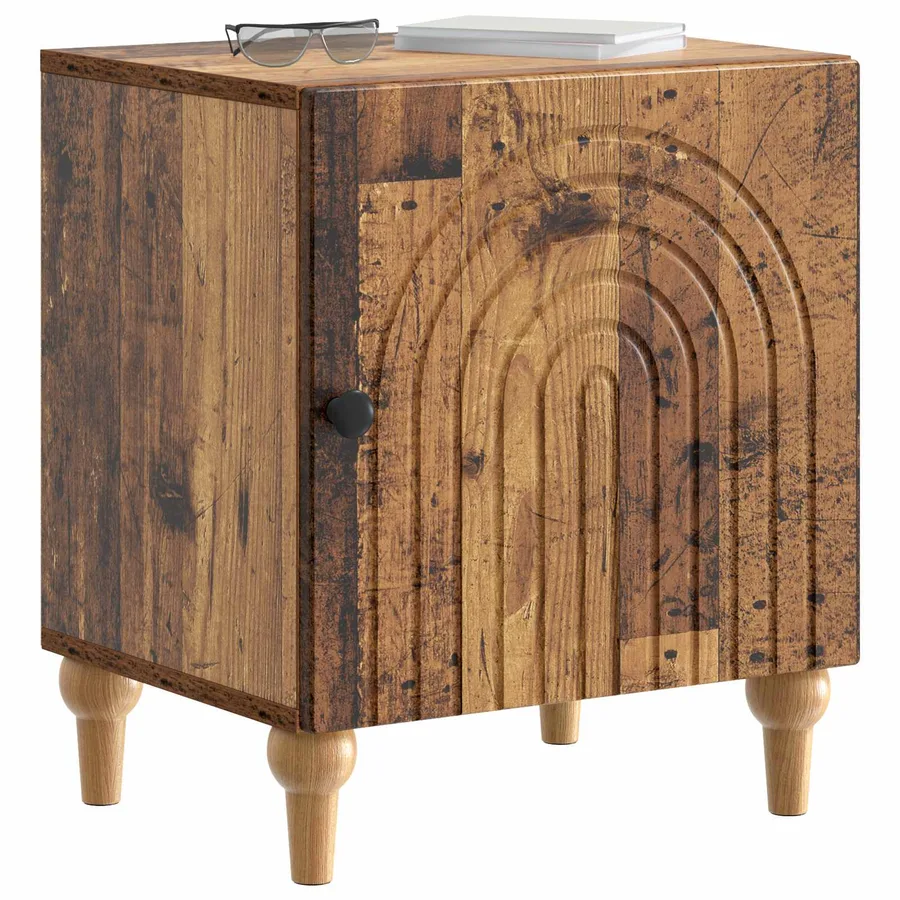 Cabinet de chevet 2 pcs Bois ancien 43 x 34,5 x 50 cm - 3