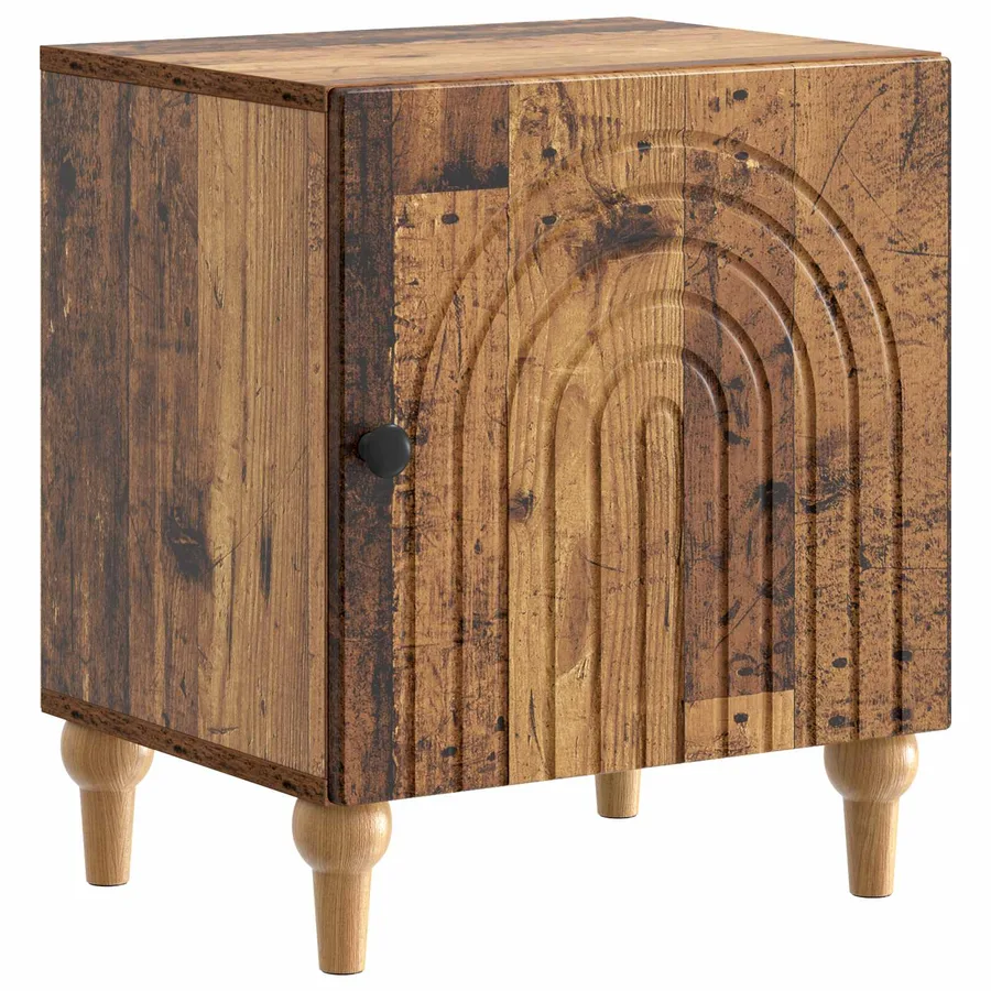 Cabinet de chevet 2 pcs Bois ancien 43 x 34,5 x 50 cm - 5