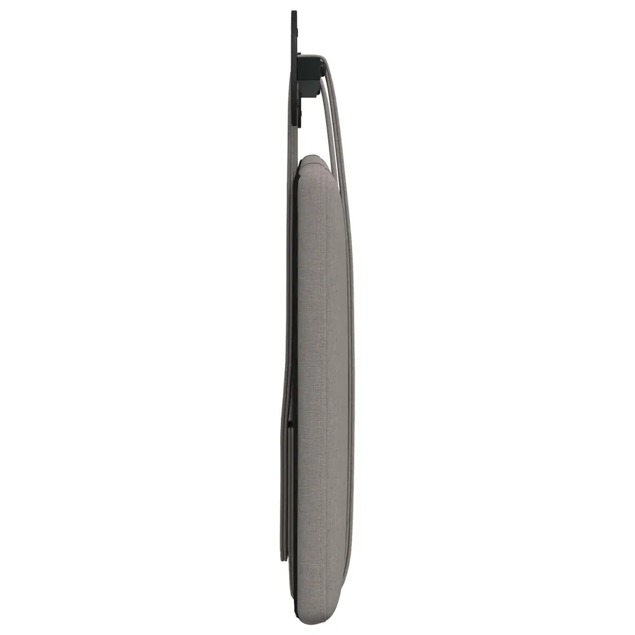 Tête de lit suspendue Taupe tissu - 6