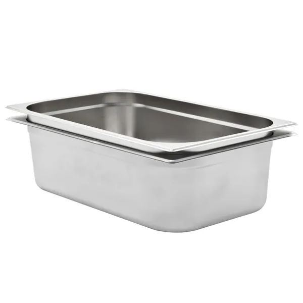 Récipients Gastronorm 2 pcs GN 1/1 150 mm Acier inoxydable