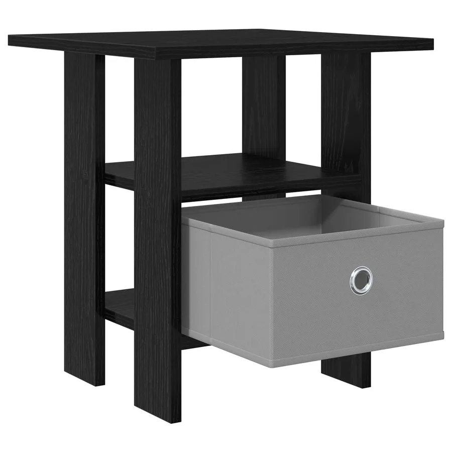 Table de chevet Chêne noir 41 x 40 x 45 cm Bois d'ingénierie - 5