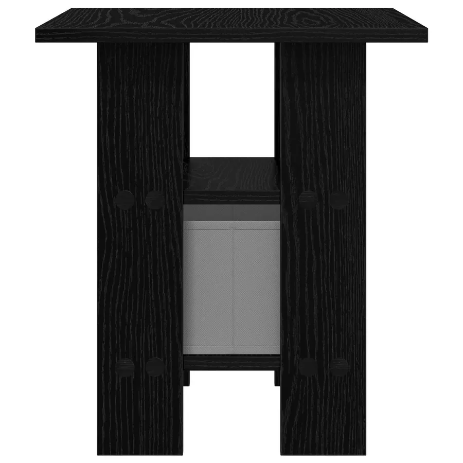 Table de chevet Chêne noir 41 x 40 x 45 cm Bois d'ingénierie - 7