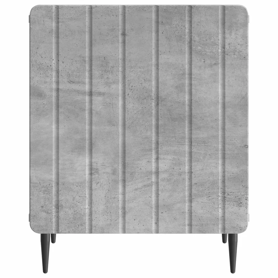 Cabinet de chevet 2 pcs Gris béton 43 x 34,5 x 52 cm - 7