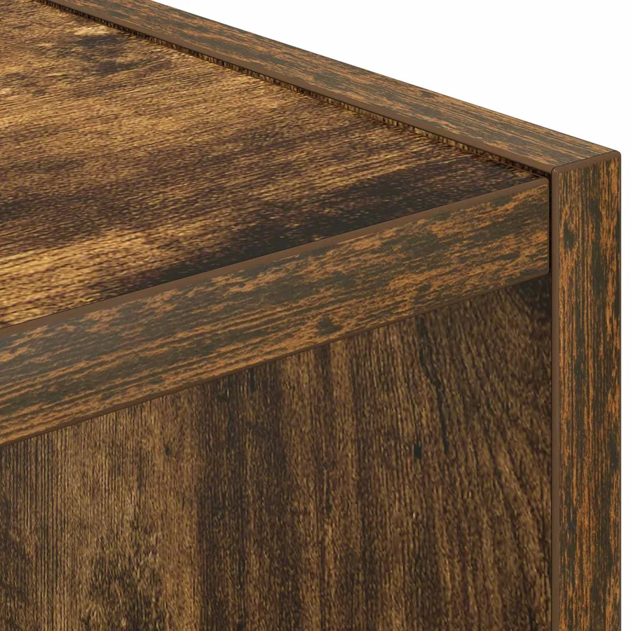 Table de chevet avec tiroir 2 pcs Chêne fumé 35 x 32 x 68,5 cm - 9