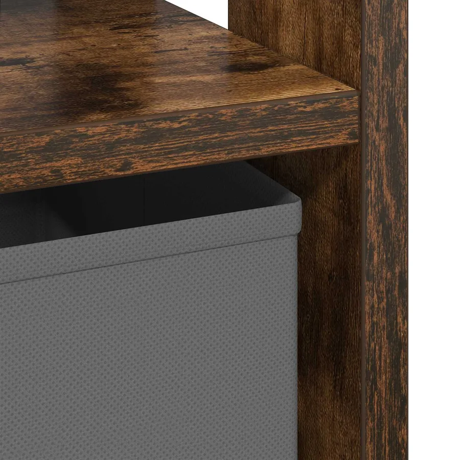 Table de chevet avec tiroir 2 pcs Chêne fumé 41 x 40 x 45 cm - 10