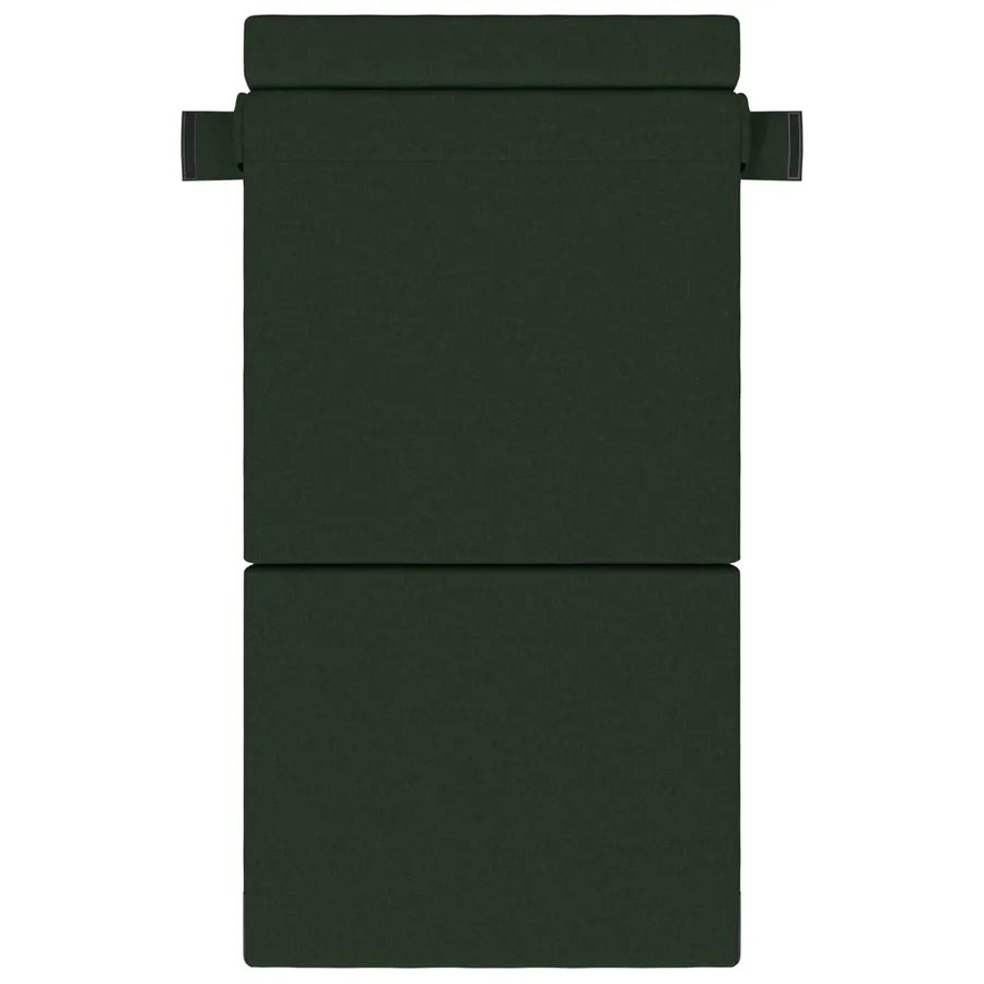 Canapé-lit pliable Vert foncé 70 x 80 x 60 cm Tissu - 3