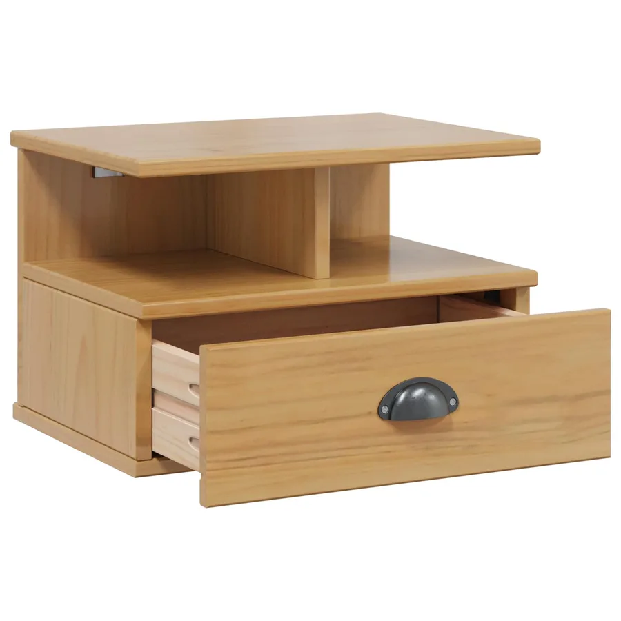 Cabinet de chevet HILL Marron miel 40 x 31 x 27 cm Pin massif - 4