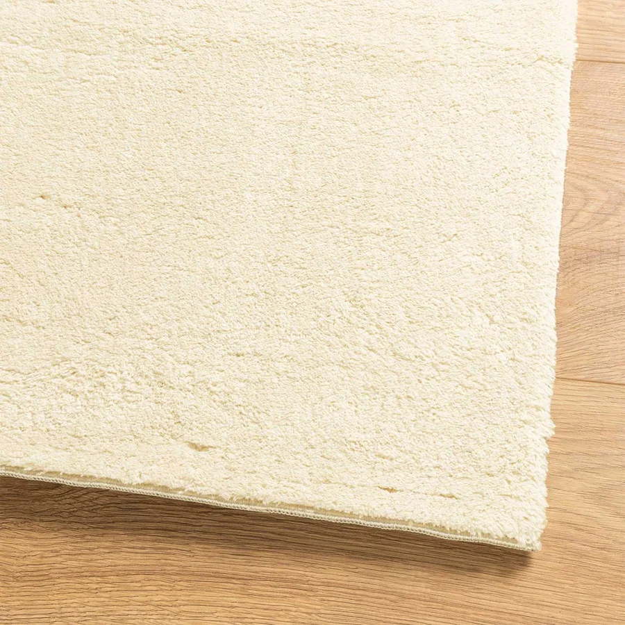 Tapis doux à poils moyens et lavable HUARTE Crème 80 x 500 cm - 7