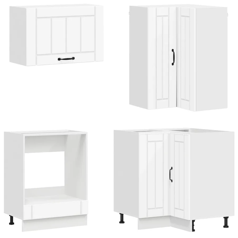 Unité de cuisine LUCCA 8 pcs Blanc Bois d'ingénierie - 4