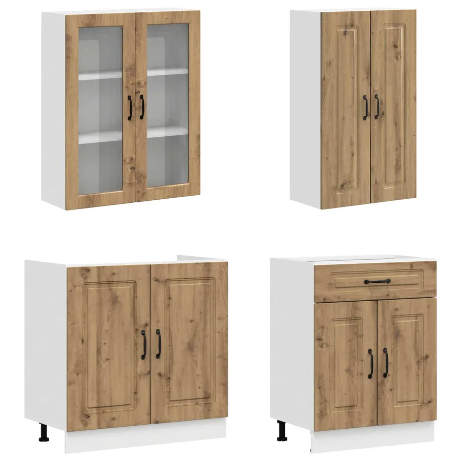 Unité de cuisine KALMAR 4 pcs Chêne artisanal Bois d'ingénierie - 3