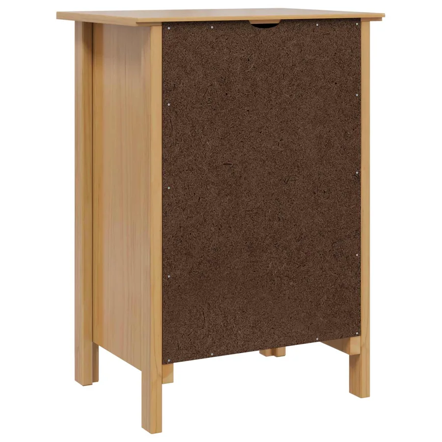 Cabinet de chevet avec tiroir HILL Marron miel 46 x 35 x 65 cm - 7