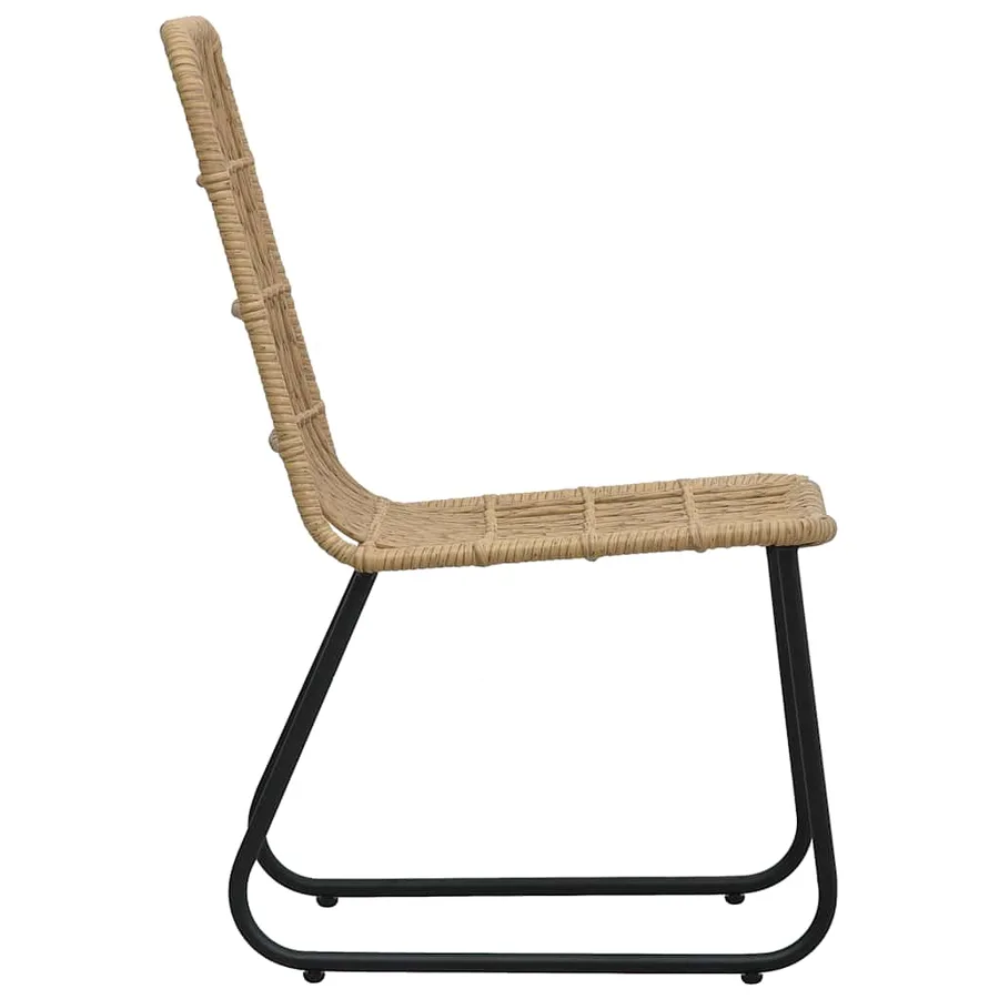Chaises de jardin lot de 2 Résine tressée Chêne - 4