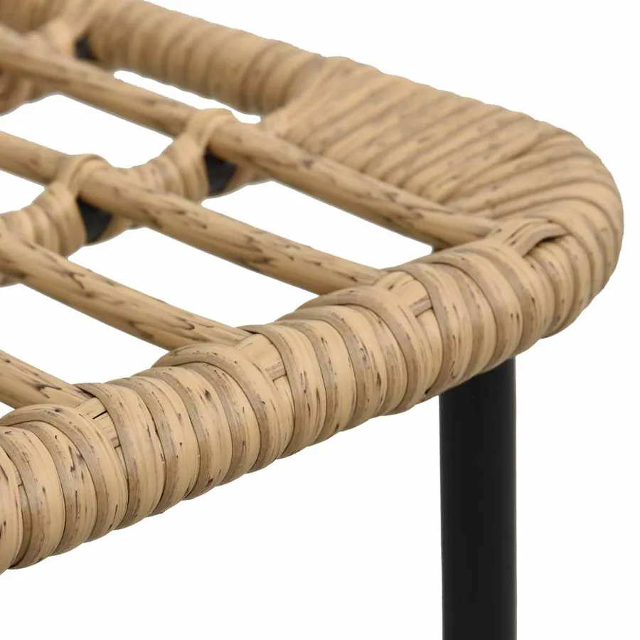 Chaises de jardin lot de 2 Résine tressée Chêne - 7
