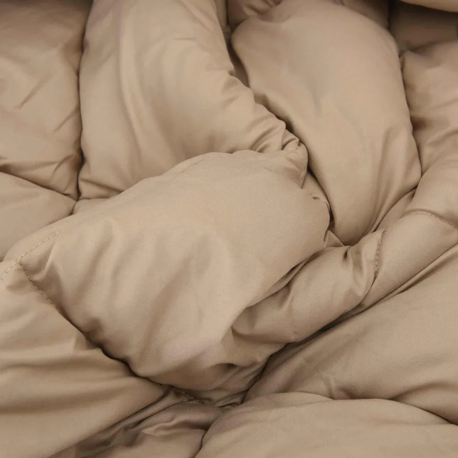 Duvet d'été simple Taupe 220 x 135 cm Microfibre - 6