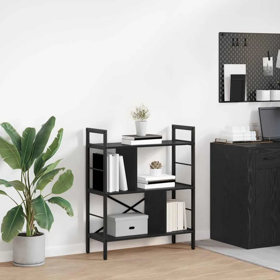 Étagère Chêne noir 75 x 30 x 91 cm Bois d'ingénierie