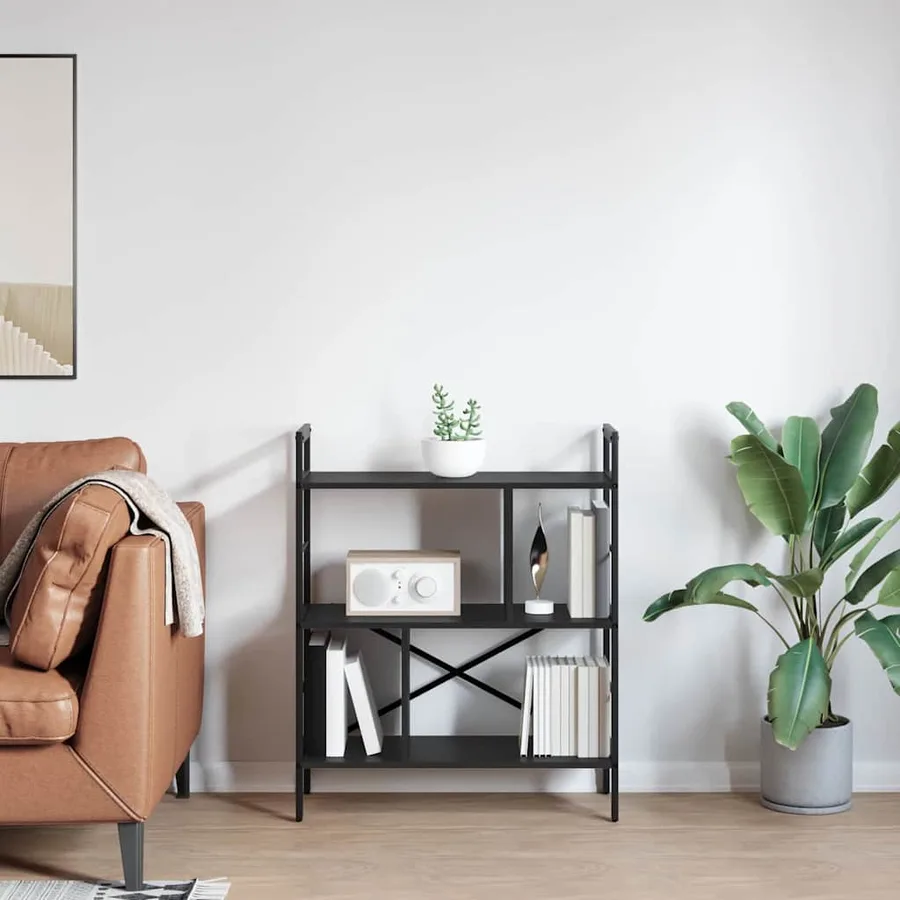 Étagère Chêne noir 75 x 30 x 91 cm Bois d'ingénierie - 4