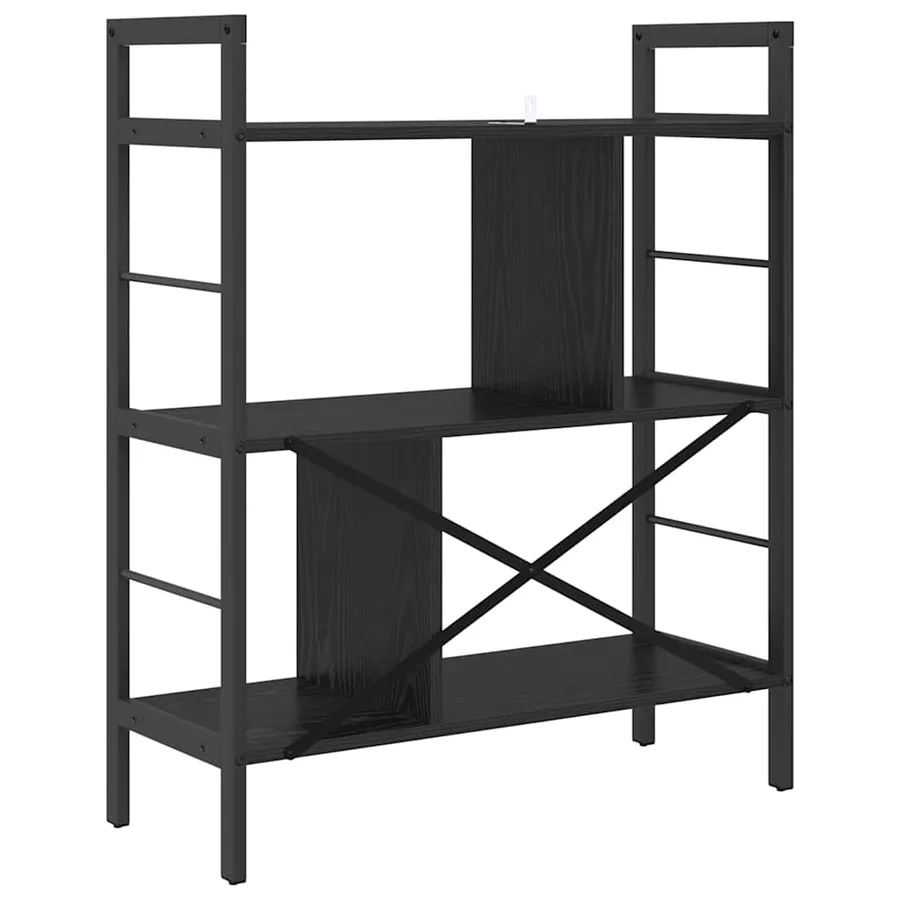 Étagère Chêne noir 75 x 30 x 91 cm Bois d'ingénierie - 7