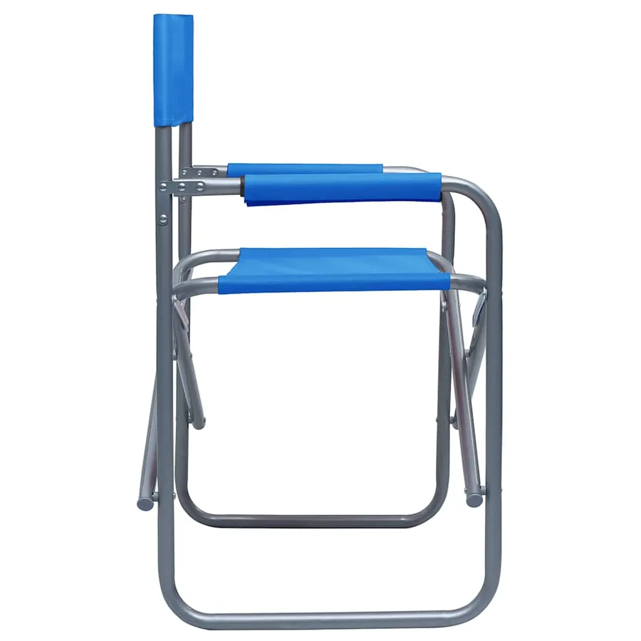 Chaises de metteur en scène lot de 2 Acier Bleu - 4