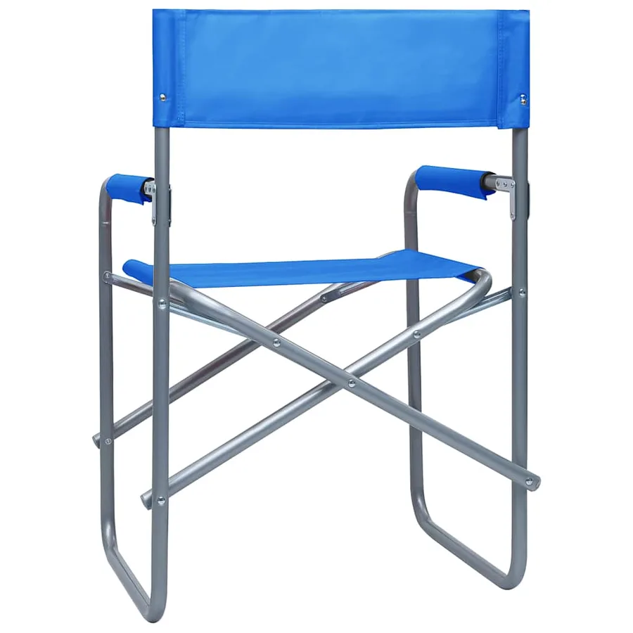 Chaises de metteur en scène lot de 2 Acier Bleu - 5