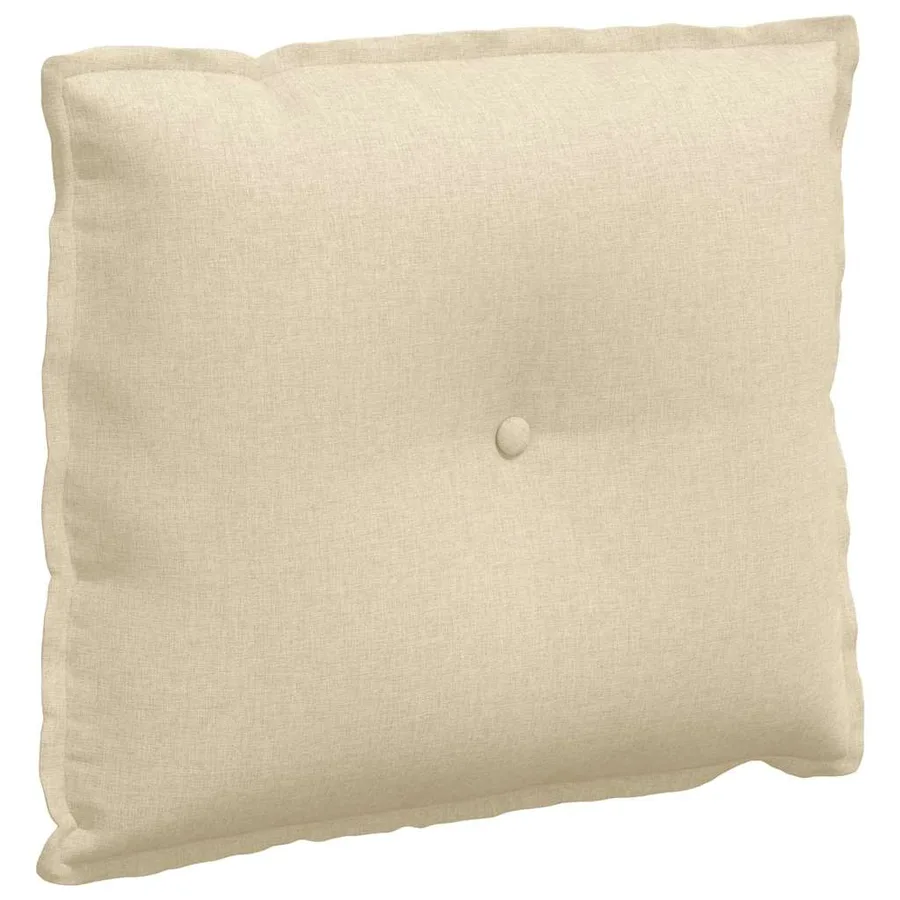 Coussin de Dos Crème 60 x 19 x 50 cm tissu - 2
