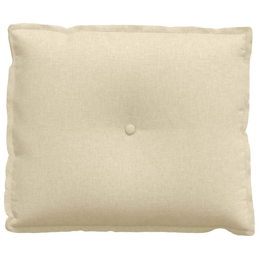 Coussin de Dos Crème 60 x 19 x 50 cm tissu - 5