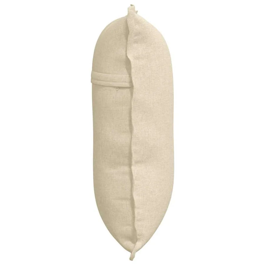 Coussin de Dos Crème 60 x 19 x 50 cm tissu - 6