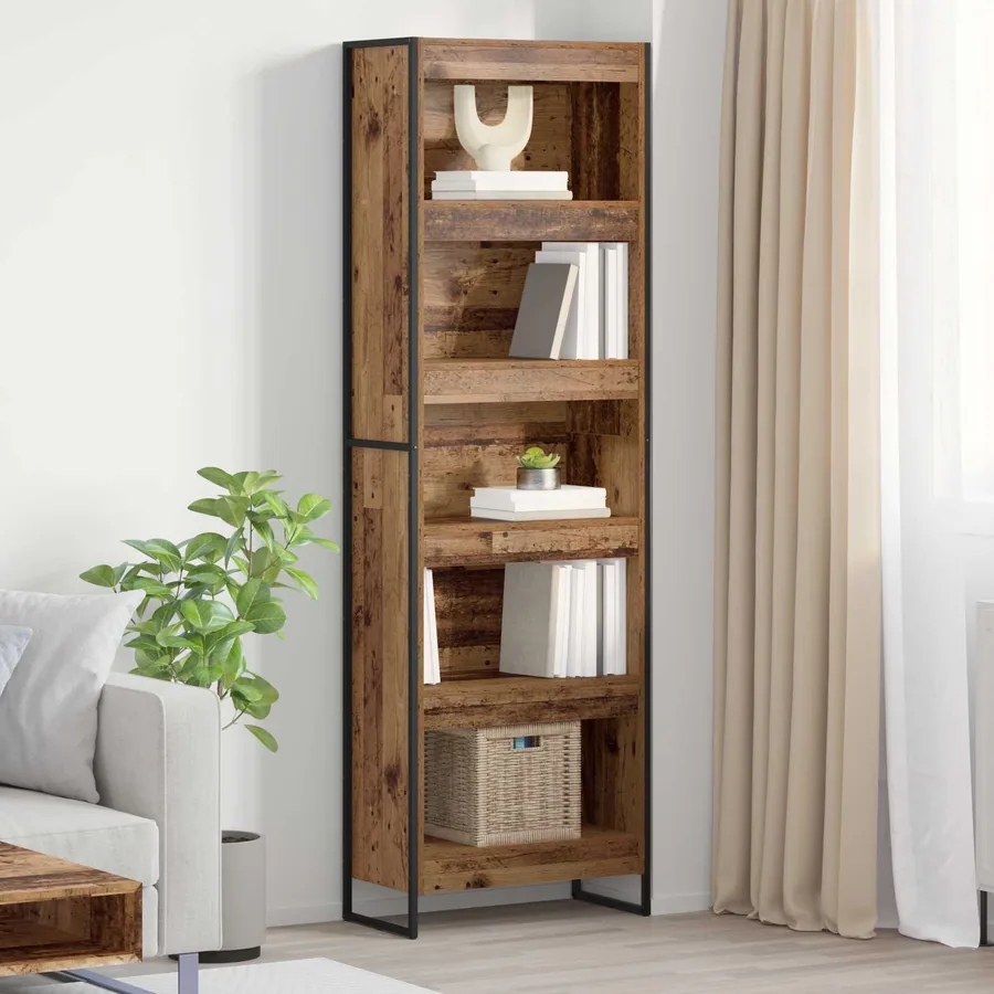 Bibliothèque 60 x 30 x 189,5 cm Bois d'ingénierie Bois Ancien