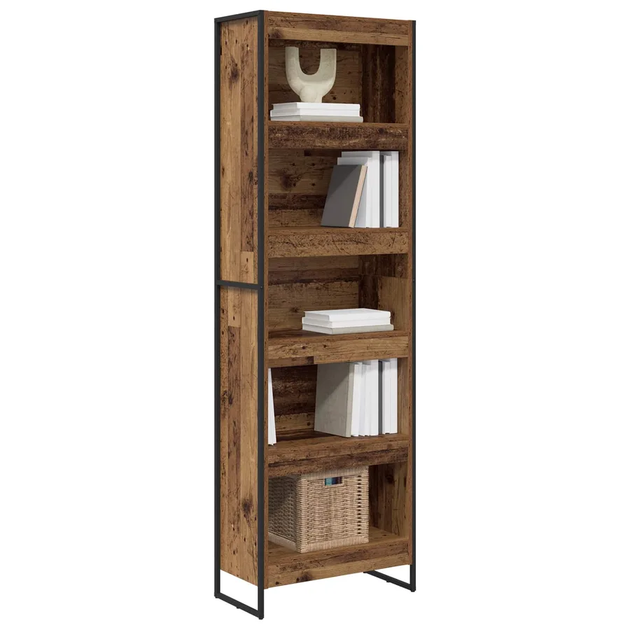 Bibliothèque 60 x 30 x 189,5 cm Bois d'ingénierie Bois Ancien - 3