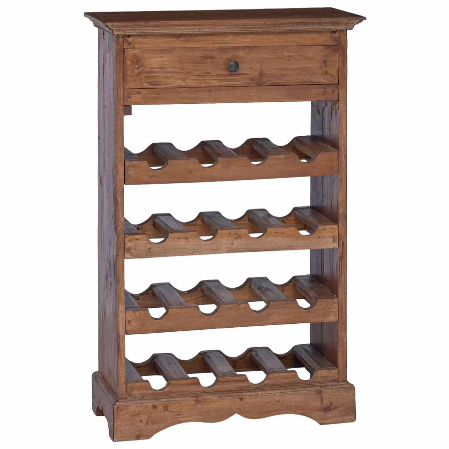 Étagère à vin 55 x 23 x 85 cm Bois de Mahogany Massif - 2