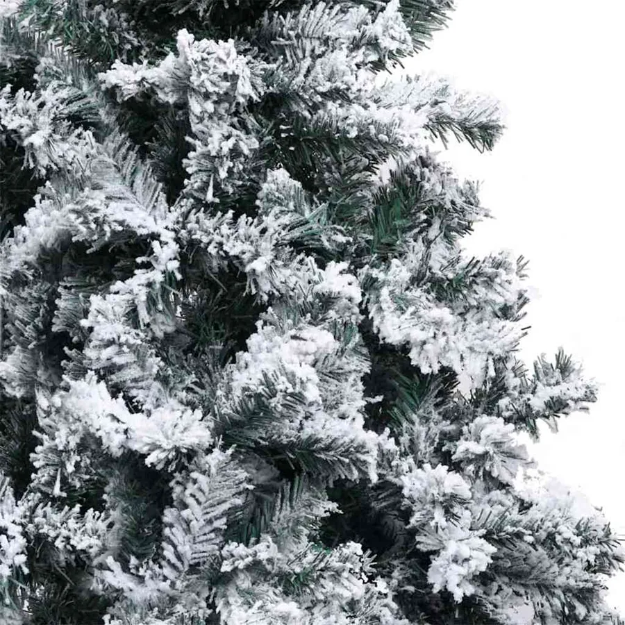 Sapin de Noël artificiel Blanc 180 cm PVC, Acier et Plastique - 12