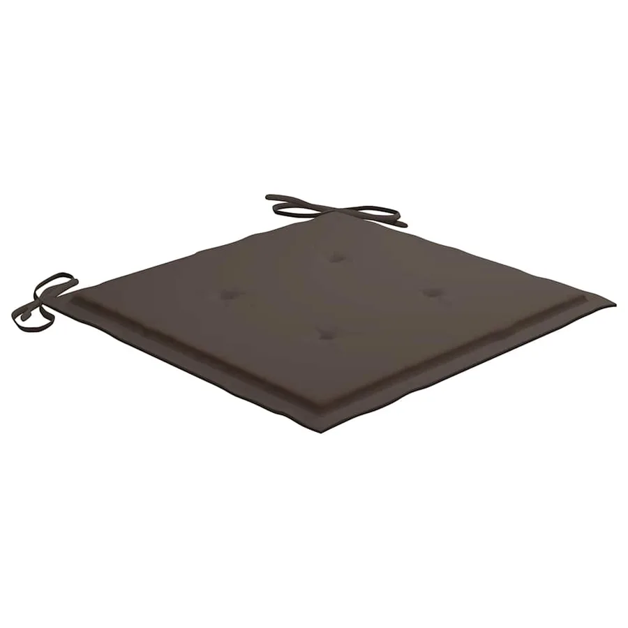 Coussins de chaise jardin lot de 4 taupe 40x40x4cm tissu oxford - 5