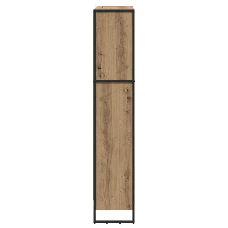 Bibliothèque 80 x 30 x 155 cm Bois d'ingénierie Chêne artisan - 6