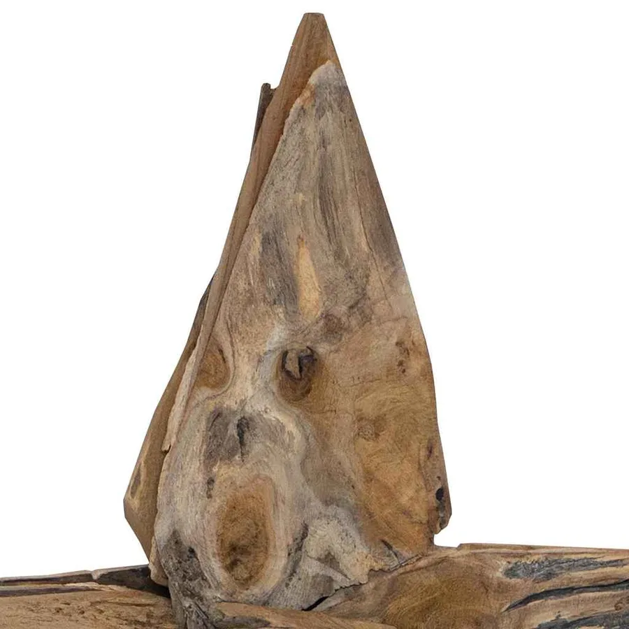 Étoile de Noël Marron 59,5 x 18 x 74 cm Bois de teck massif - 7
