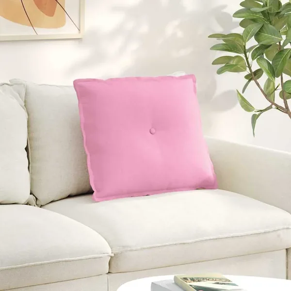 Coussin de Dos Rose 60 x 19 x 50 cm tissu