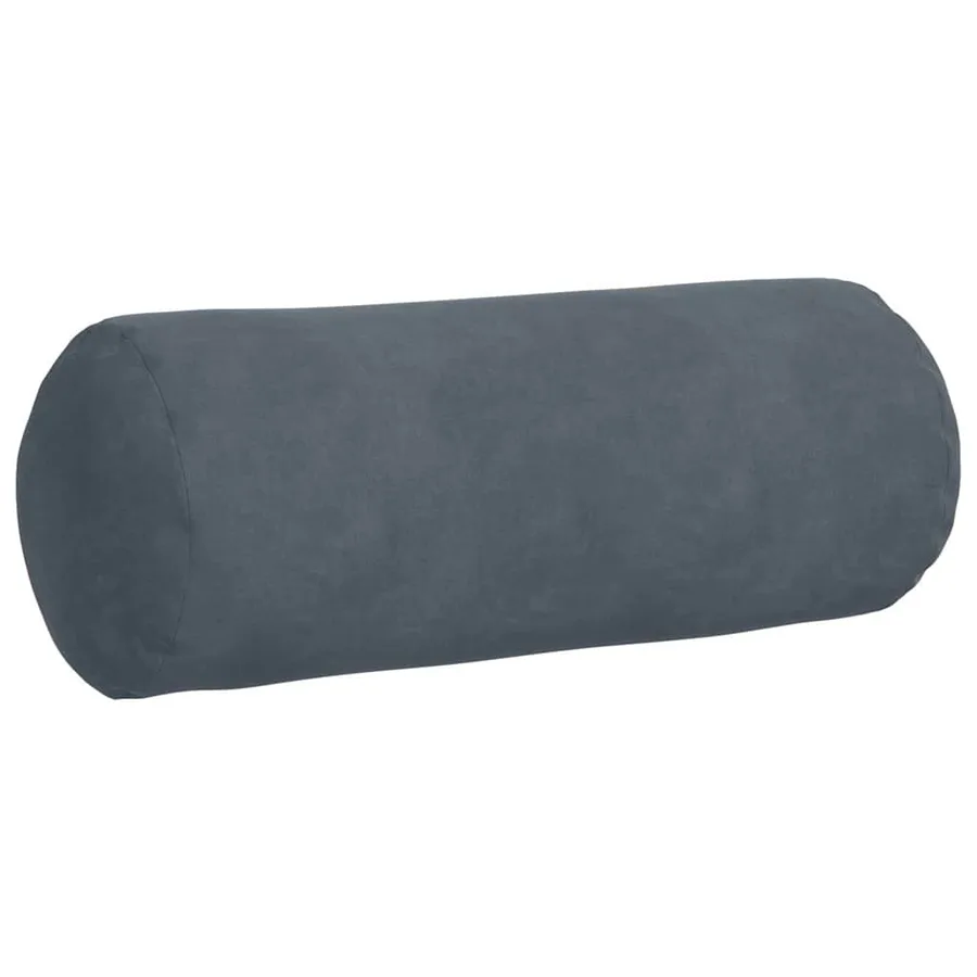 Coussins d'accent 2 pcs Gris foncé Ø 15 x 40 cm - 5