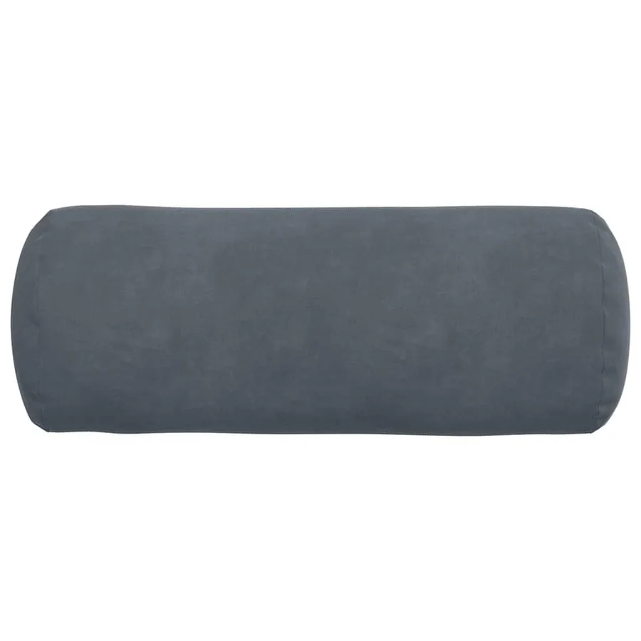 Coussins d'accent 2 pcs Gris foncé Ø 15 x 40 cm - 6