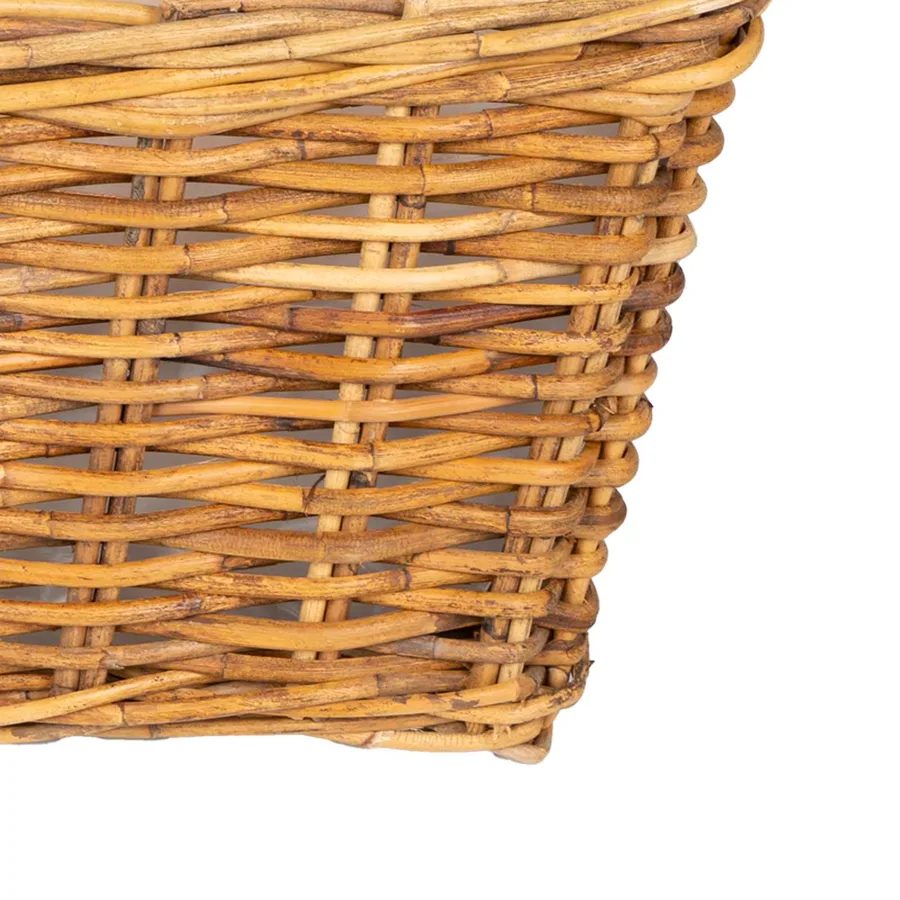 Panier de plantation 3 pc Brun Naturel Rattan Kubu - 8