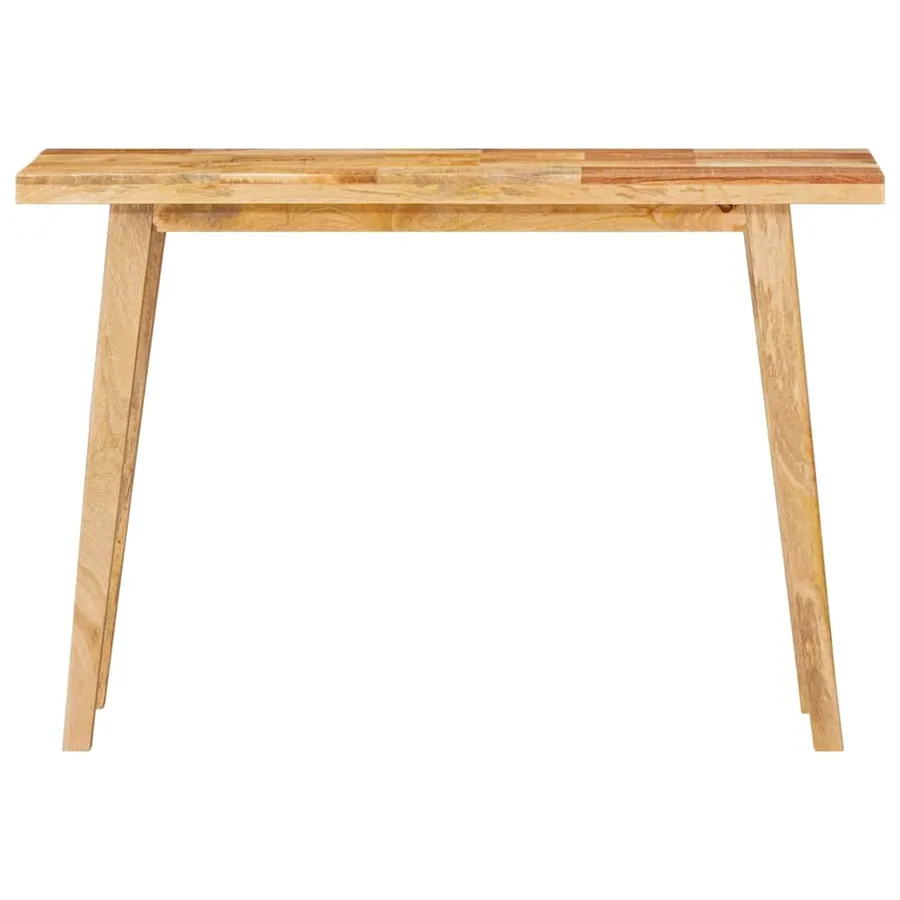 Table à dîner Naturel 100 x 35 x 75 cm Bois de mangue massif - 4